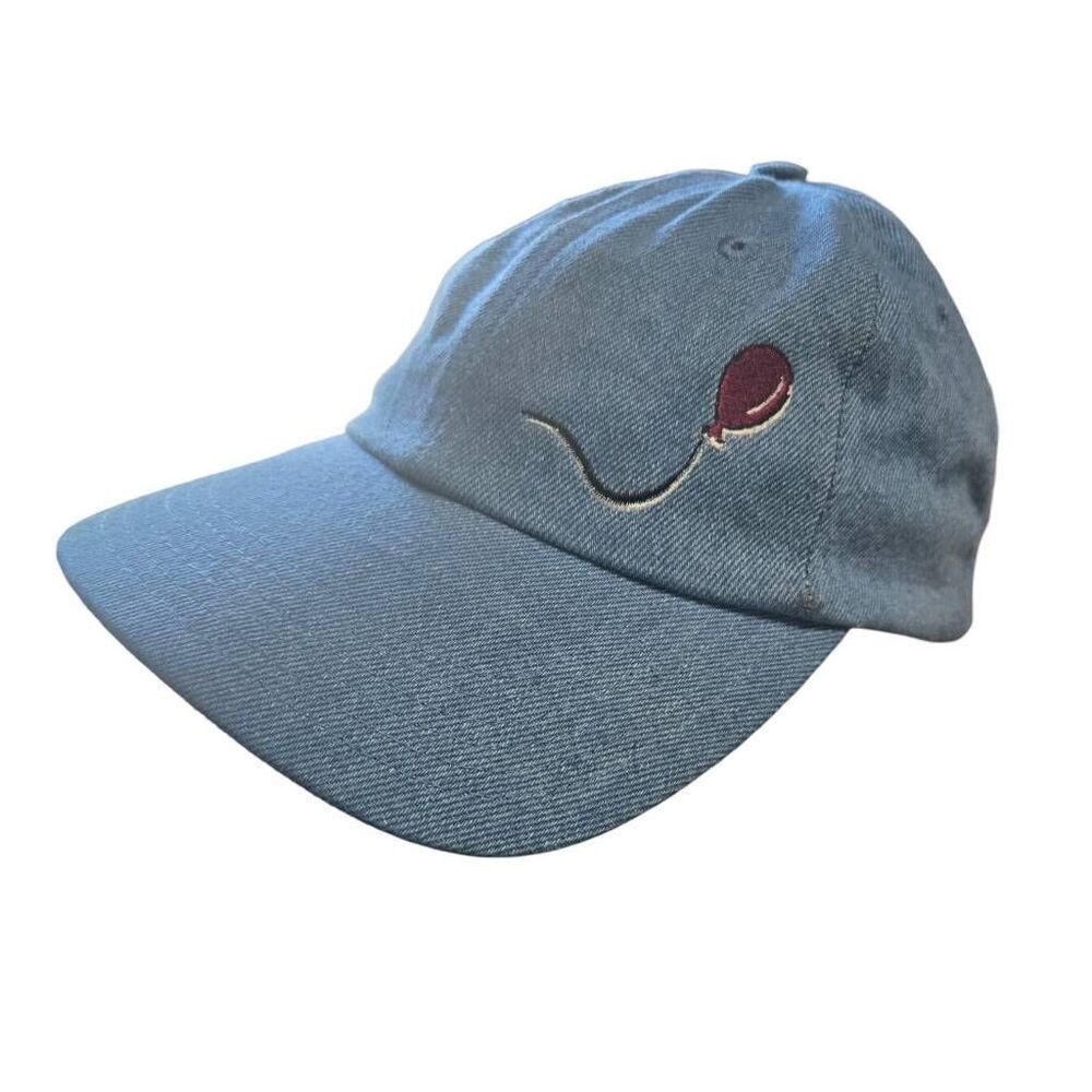 Denim Hat 90's Red Balloon IT Horror Baseball Cap